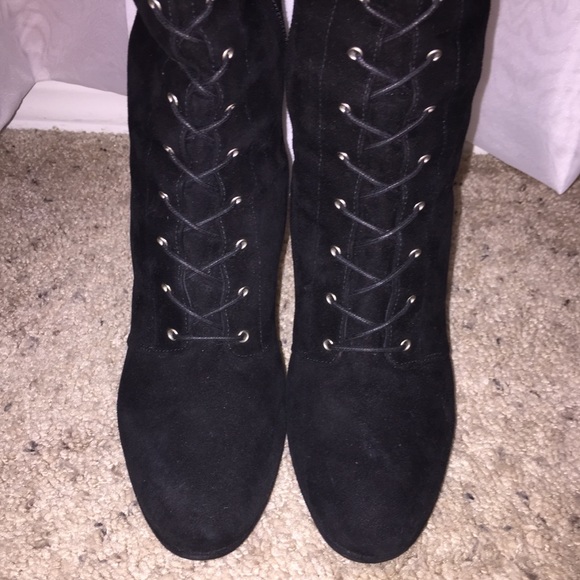 Stuart Weitzman Lace Up Boots - Picture 4 of 8